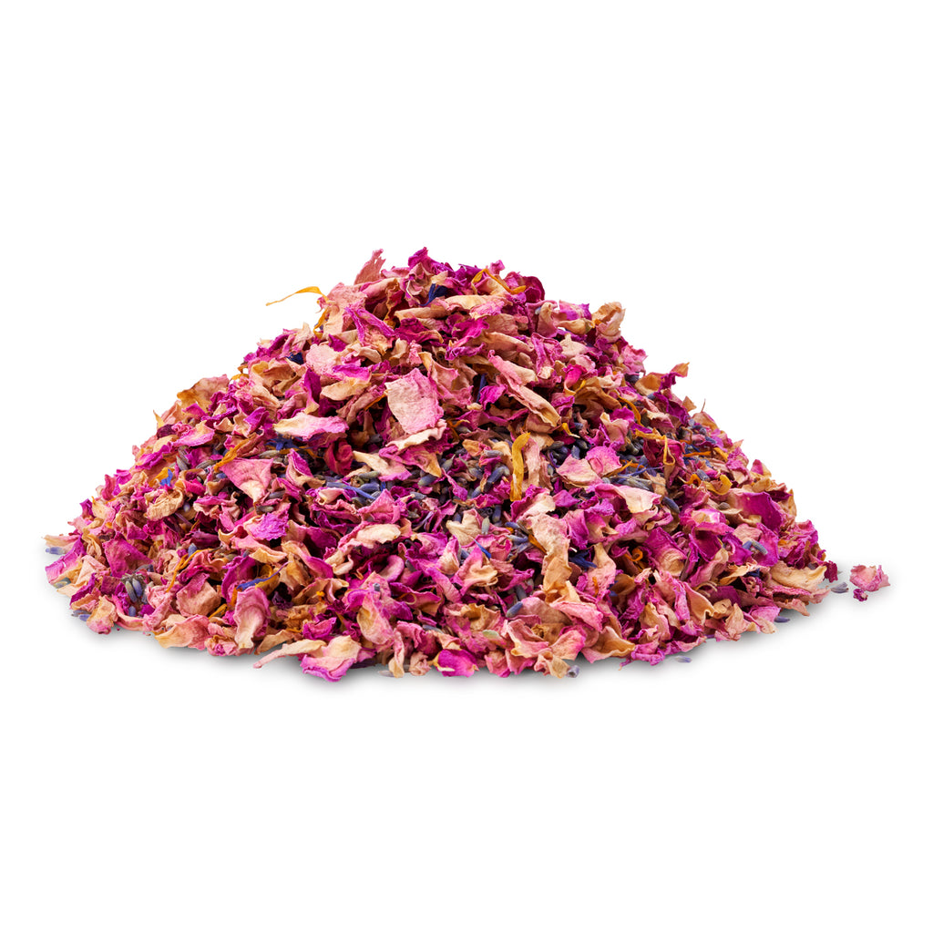 Natural Biodegradable Wedding Confetti - 1 Litre Pink