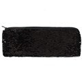 Black and Gold Reversible Sequin Pencil Case