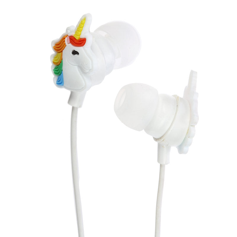 Enchanted Rainbows Unicorn Novelty Shaped Earphones