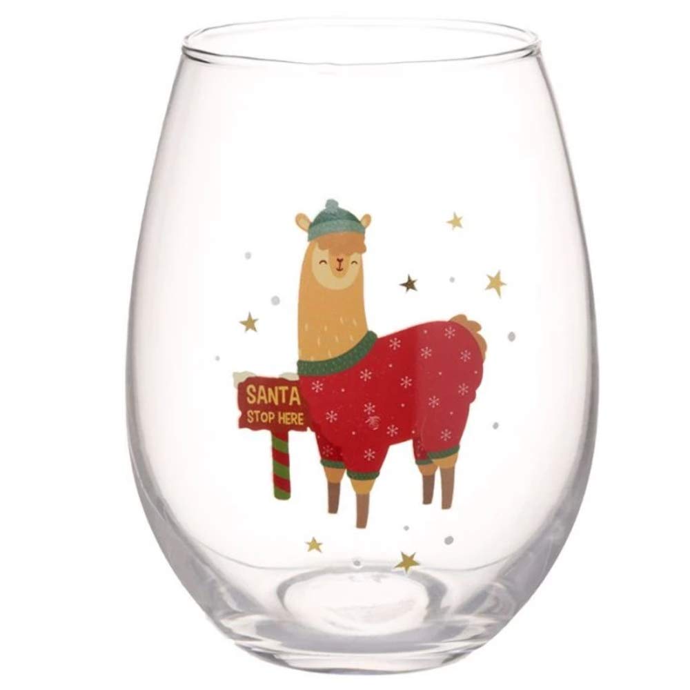 Festive Alpaca Glass Tumblers