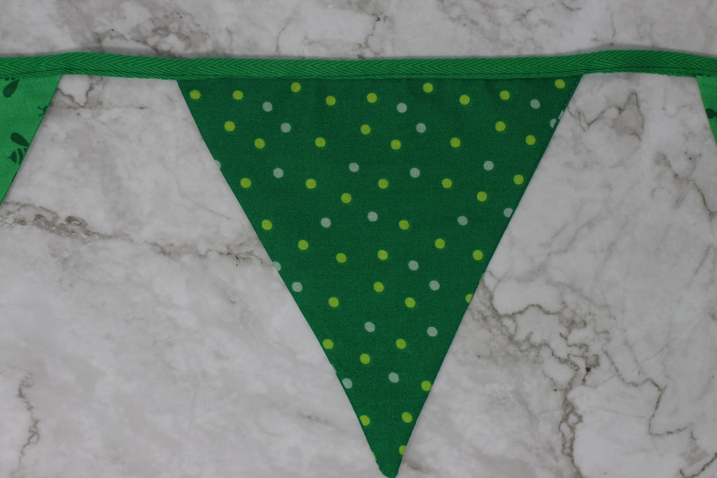 Double Sided Spots & Bees Fabric Bunting