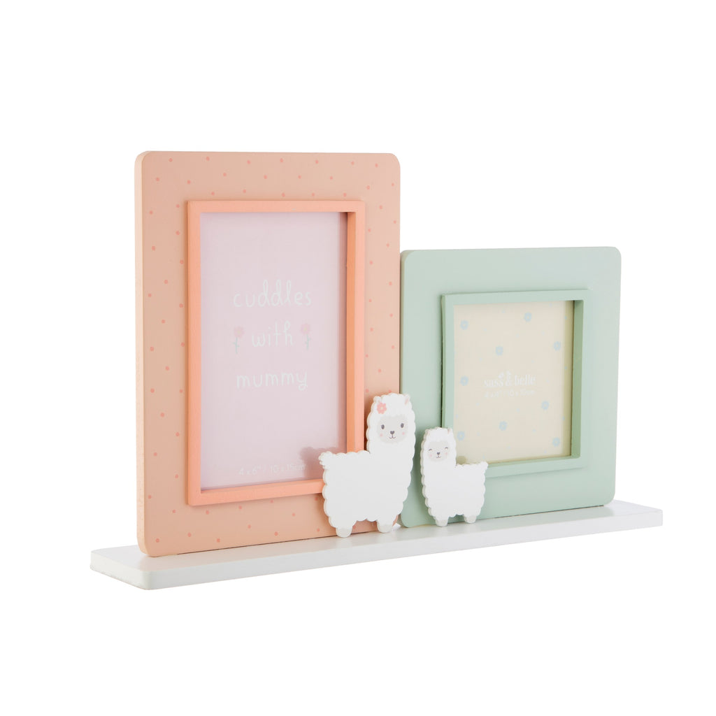 Little Llama Mummy Cuddles Double Photo Frame