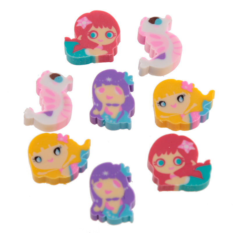 Mini Mermaid Eraser Pot