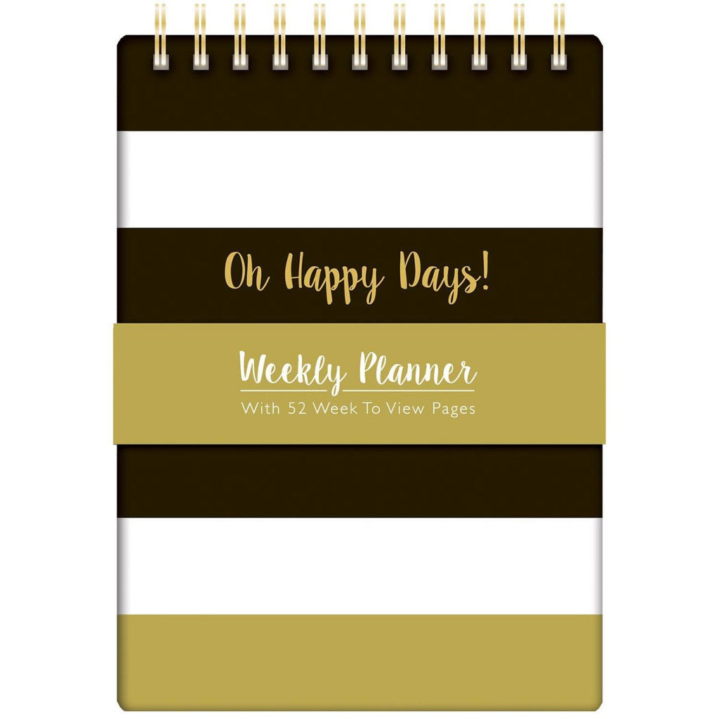 Bold Stripe A5 Wiro Bound Weekly Planner