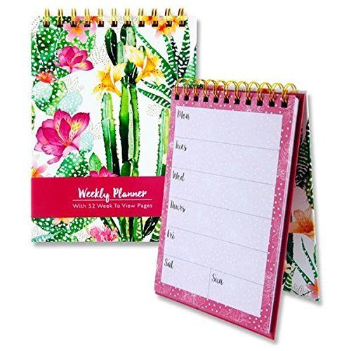 Cactus Flower A5 Wiro Bound Weekly Planner