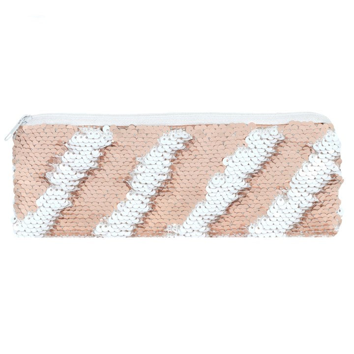 Rose Gold Reversible Sequin Pencil Case