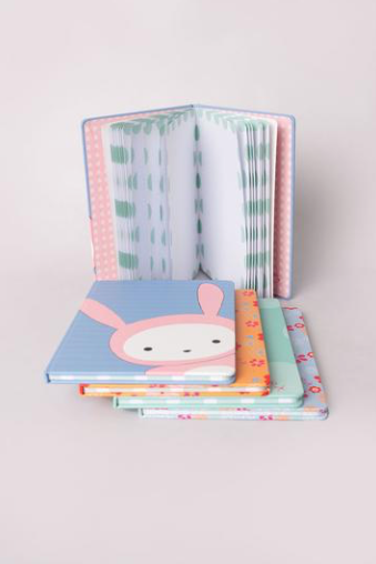 Bunny B Hardback Notebook Green