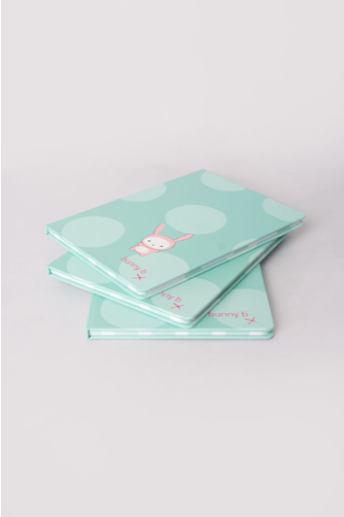 Bunny B Hardback Notebook Green