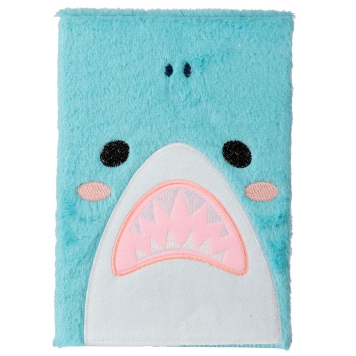 Shark Cafe Plush Fluffies Notobook A6