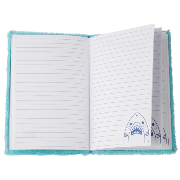 Shark Cafe Plush Fluffies Notobook A6