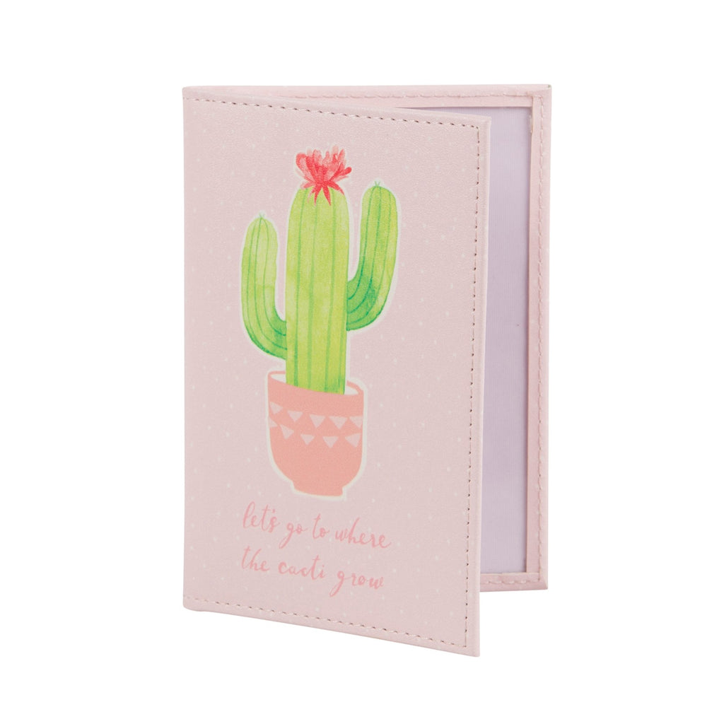 Pastel Cactus Passport Holder