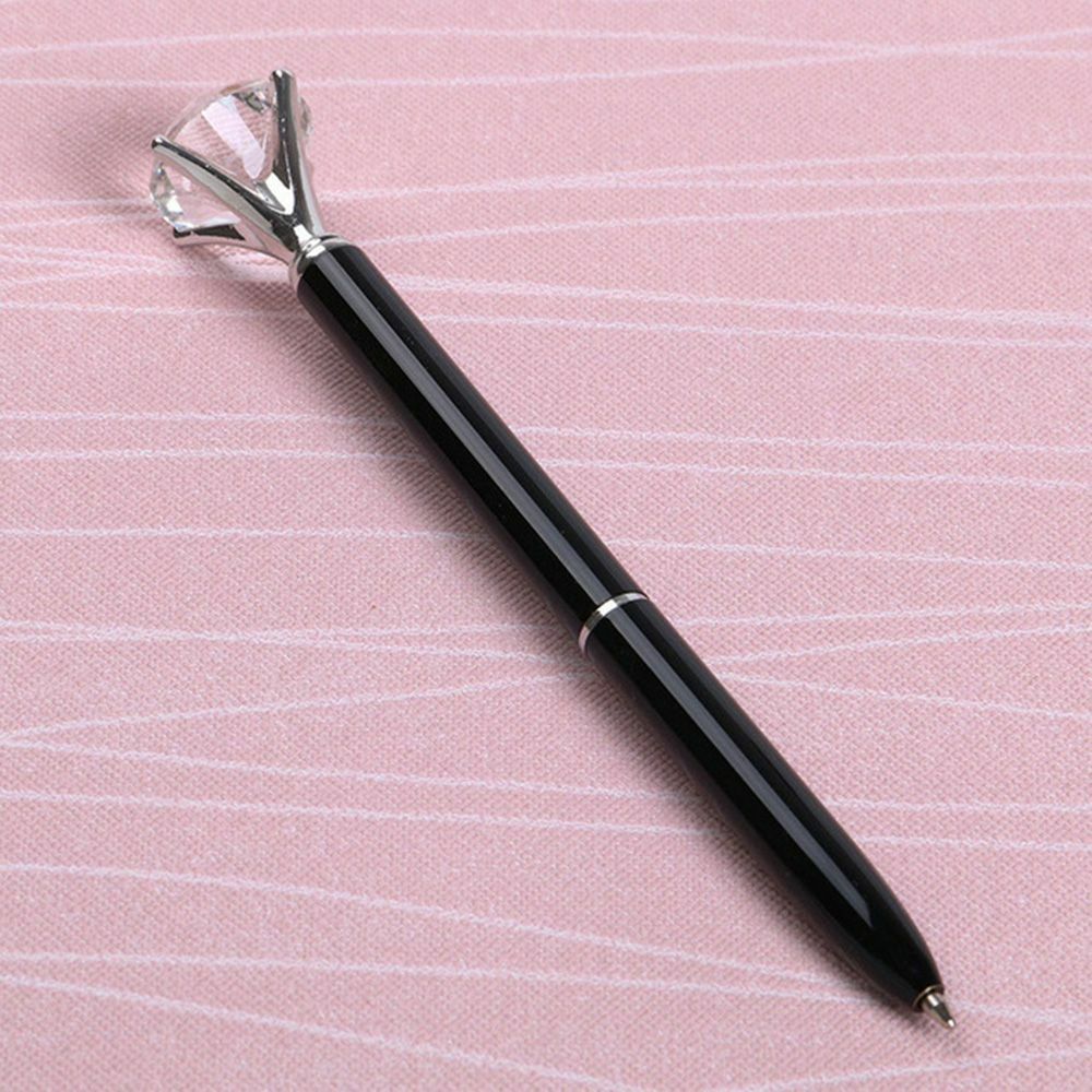 Crystal Diamond Gem Pen - Black