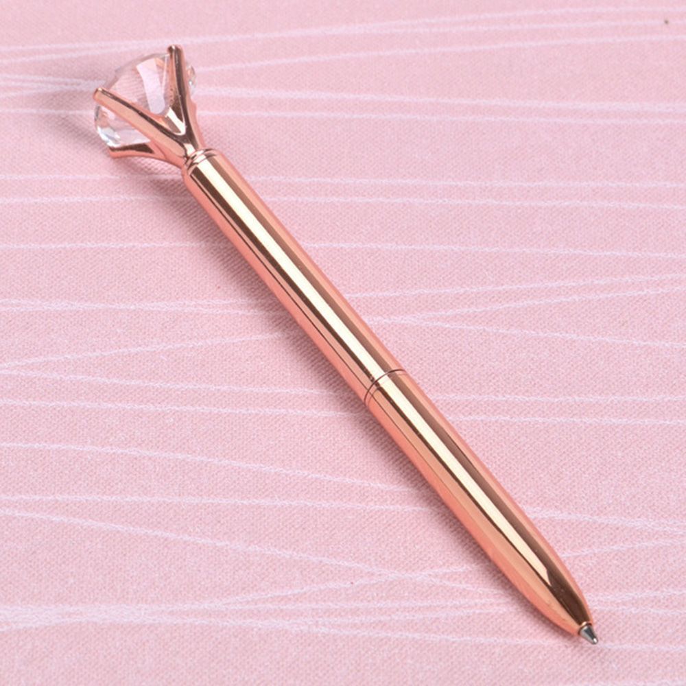 Crystal Diamond Gem Pen - White