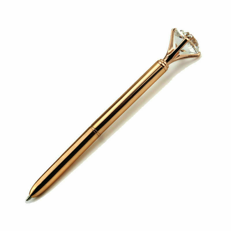 Crystal Diamond Gem Pen - Gold