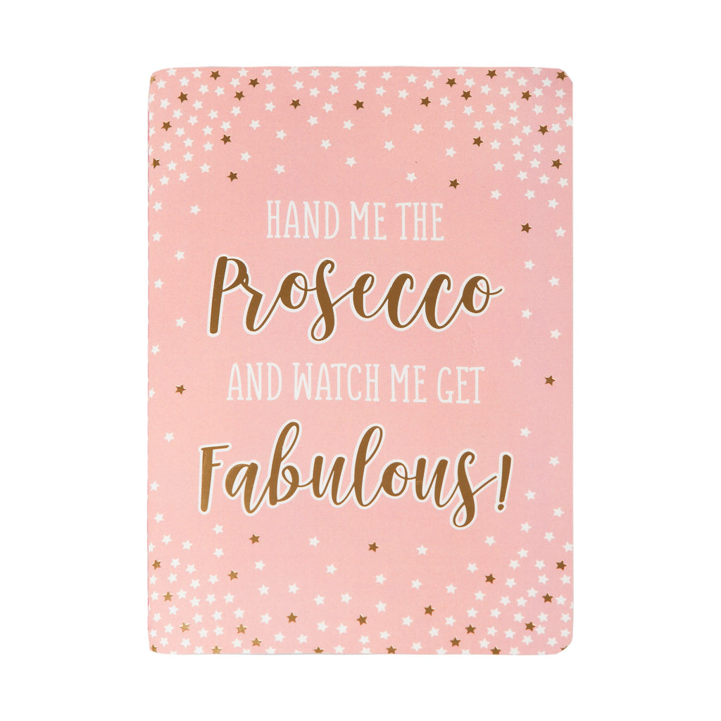Fabulous Pink Prosecco Party A5 Notebook