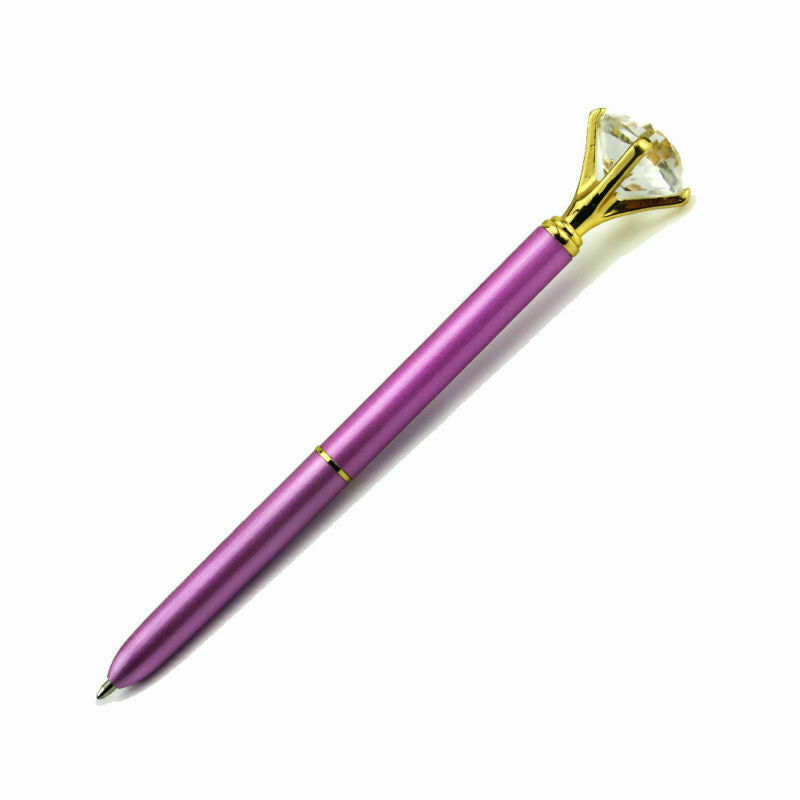 Crystal Diamond Gem Pen - Purple