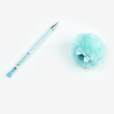 Turquoise Pom Pom Pen